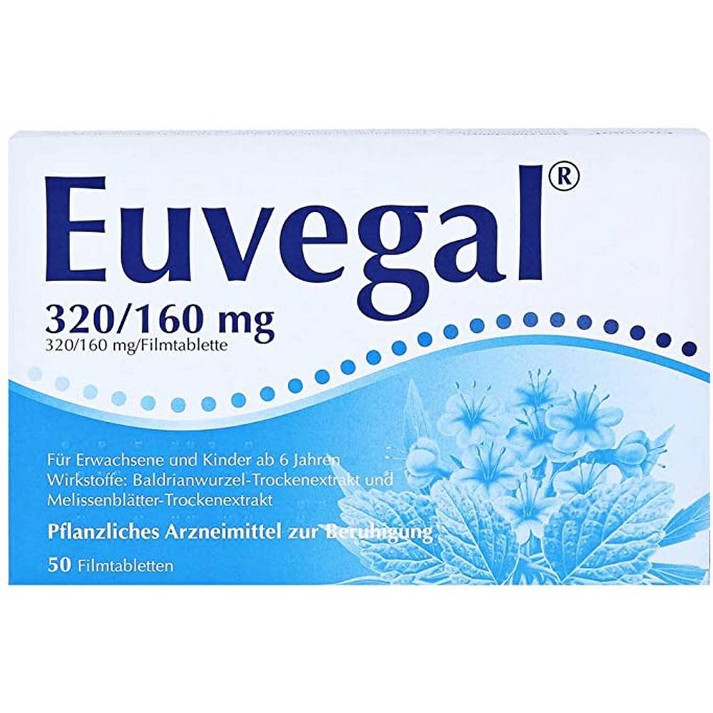 euvegal 320160 mg film coated tablets 50 In the case of anxiety sleep disorders conditions and nervous-related.