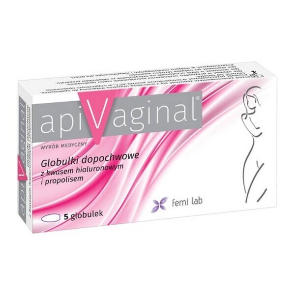 Apivaginal is a medical device designed to relieve ailments in the vagina and labia, enriched with moisturizing hyaluronic acid and propolis.
