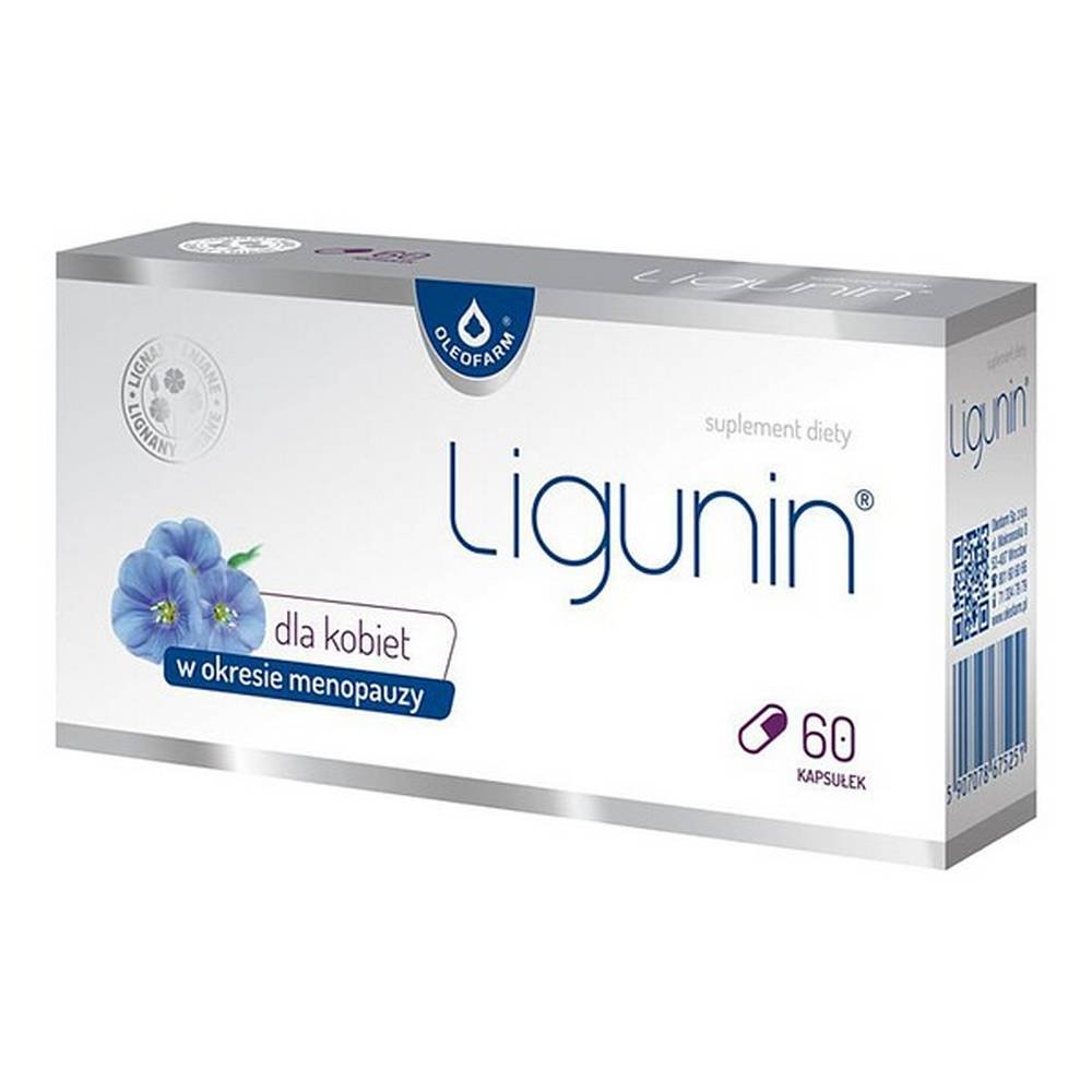ligunin capsules 60 pcs Ligunin - a dietary supplement containing flax lignans. The preparation is intended for women in the menopausal period.