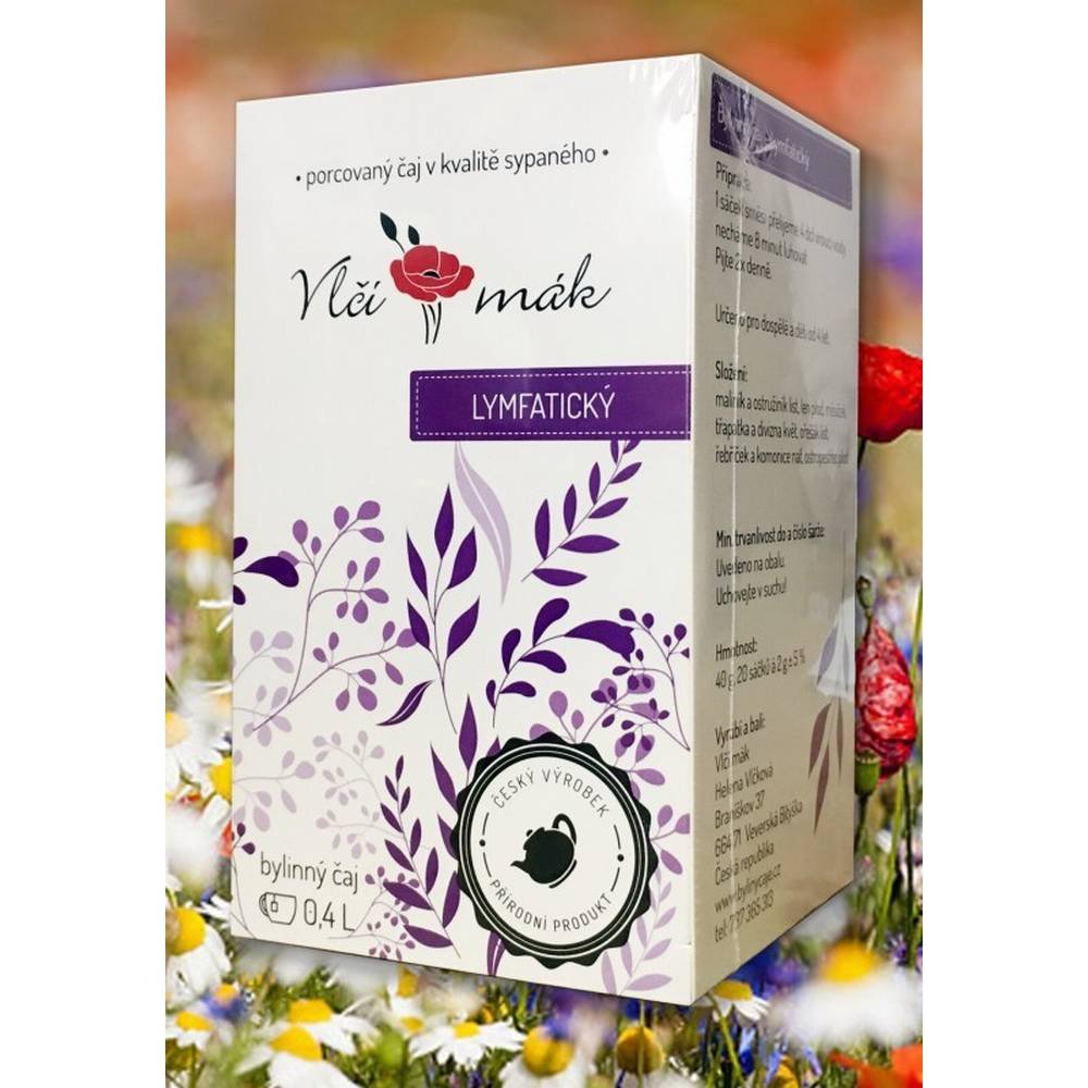 lymphatic herbal tea 20 sachets Portioned herbal tea in the quality of loose tea
