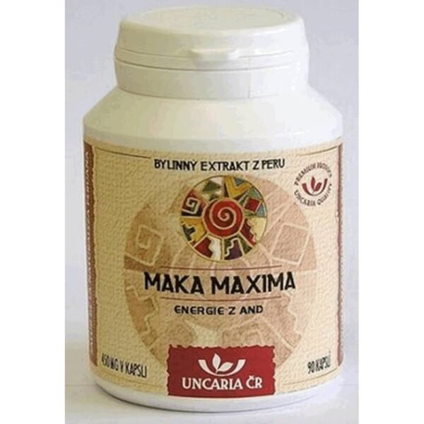 Maka Maxima - an extract from the very popular and sought-after Peruvian maca bulb Maca from the high parts of the Andes. Extract in capsules, retaining all properties. The pack contains 90 capsules of 400 mg of pure extract.