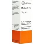 Solution for contact glass examinations on the eye.
