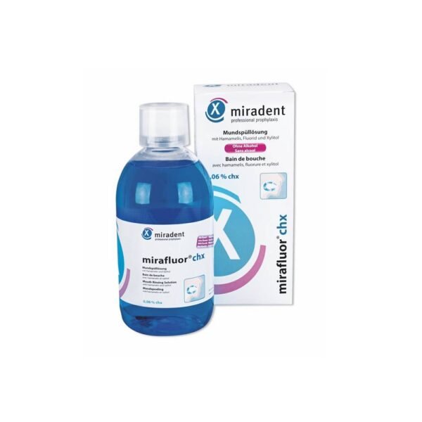 Ready-to-use mouthwash with 0.06% chlorhexidine digluconate and 250 ppm fluoride