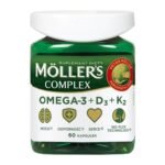 Mollers Complex - a dietary supplement containing a high daily dose of vitamin D3, but also an optimal amount of omega-3 fatty acids. The product is intended for adults.