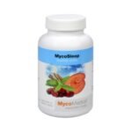 MycoSleep powder for the preparation of a drink containing a combination of mushrooms.
