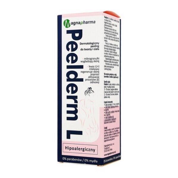 Dermatological peeling for the face and body.