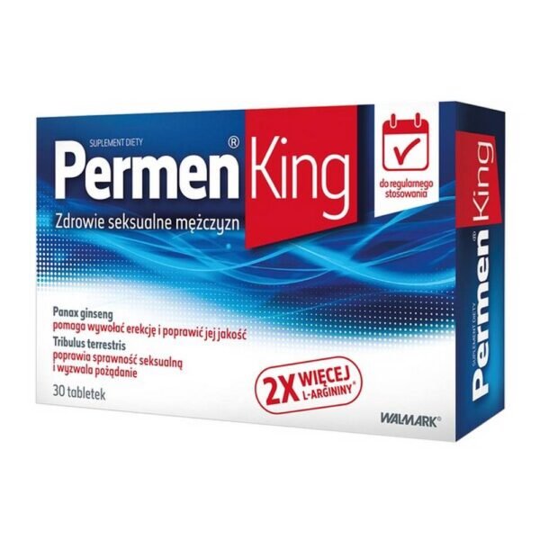 PermenGo! - dietary supplement, contains ingredients supporting men's sexual health - L-arginine and ginseng. The preparation is recommended 60 minutes before sex. The preparation is intended for use in adult men.