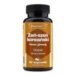 Korean ginseng - a dietary supplement containing ginseng root extract (Panax ginseng). The product is intended for adults. Korean ginseng affects the proper blood circulation, supports physical and mental abilities in case of weakness, fatigue and loss of concentration, helps to maintain the proper level of glucose in the blood.