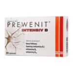 Prevenit Intensiv B - a dietary supplement containing B vitamins in its composition. The product is intended for adults. Folic acid, vitamin B1, vitamin B6 and B12 supports the maintenance of normal psychological functions.