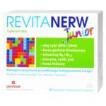 Revitanerw Junior dietary supplement supplements the daily diet with nutrients important for the maintenance of:correct cognitive functions,proper mental performance,;proper functioning of the brain