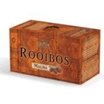 Rooibos is a tea from the fermented leaves of the plant Asphalatus linearis native to South Africa. It does not contain caffeine, it has a lower tannin content. Contains iron and manganese. It is also suitable for children and the elderly.