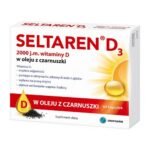 Seltaren D3 - a dietary supplement containing vitamin D dissolved in black cumin seed oil (Nigella sativa). The product is intended for adults. Do not exceed the recommended daily dose.