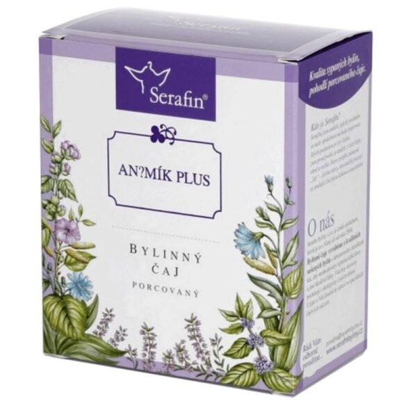 Czech quality portioned herbal tea with hanging cardboard for convenient preparation. The tea has an original recipe designed for a specific problem
