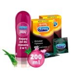 Durex Arouser are condoms that provide additional sensations thanks to their ribbed surface. They are made of natural coral-colored latex rubber. They are covered with a moisturizing agent and finished with a reservoir.