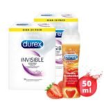 Durex Arouser are condoms that provide additional sensations thanks to their ribbed surface. They are made of natural coral-colored latex rubber. They are covered with a moisturizing agent and finished with a reservoir.