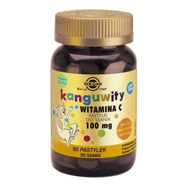 Kanguwity Vitamin C - a dietary supplement intended for adults and children over 3 years of age. The taste of juicy oranges. Vitamin C contained in the preparation supplements the daily requirements of the body.