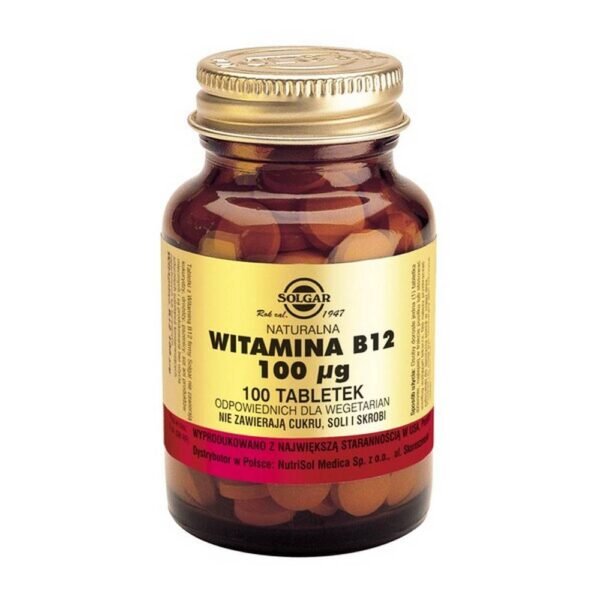 Solgar Vitamin B12 100 µg - dietary supplement intended for adults. Pregnant women, nursing mothers and people taking medication or ill people should consult a doctor before taking the preparation.