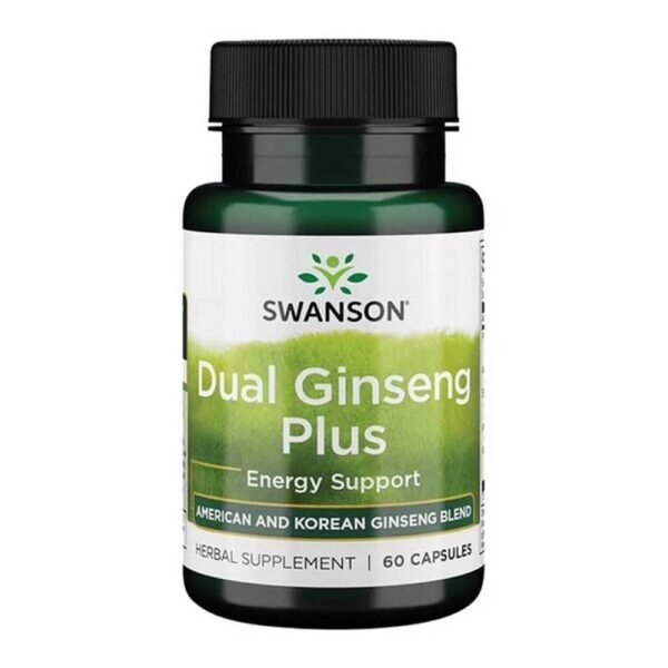 Dual Ginseng Plus - a dietary supplement containing American ginseng, eleutherococcus and Korean ginseng. The product is intended for adults. Do not exceed the recommended daily dose.