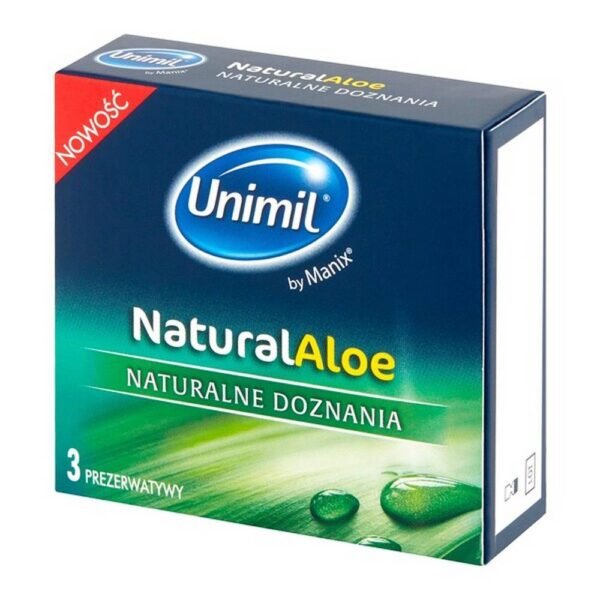 Unimil Natural Aloe, condoms.