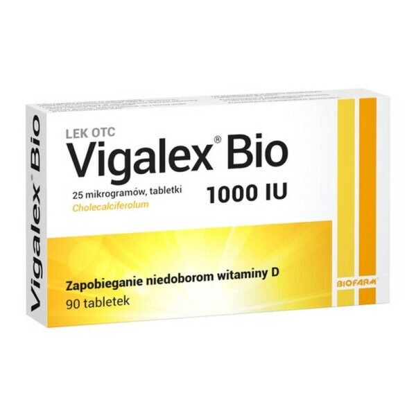 Vigalex Bio tablets is a drug that replenishes vitamin D3 deficiency, i.e. cholecalciferol. It is especially important during bone formation and for this reason the drug is used, among others, in the prevention of vitamin D3 deficiency in adults and children and as an adjunct in the treatment of osteoporosis.