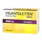 Vigantoletten Max - a dietary supplement containing vitamin D3 intended for adults. Vitamin D supports the maintenance of healthy bones, supports the proper functioning of muscles, in addition, vitamin D supports the proper functioning of the immune system.