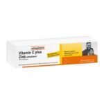 Food supplement with vitamin C and zinc.