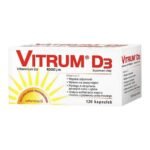 Vitrum D3 - a dietary supplement containing vitamin D dissolved in safflower oil. The product is intended for adults and children over 6 years of age. Vitamin D supports the calcium and phosphate metabolism and bone tissue metabolism. Do not use in case of hypersensitivity to any component of the preparation