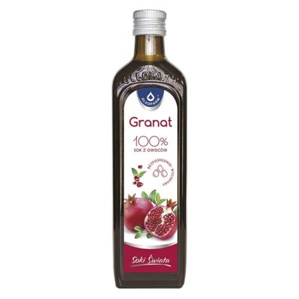 100% pomegranate - a dietary supplement containing 100% pomegranate juice (Punica granatum). A product intended for adults. The pomegranate (Punica granatum), commonly known as pomegranate, is one of the oldest plants cultivated in South-West Asia.