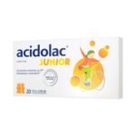 Ацидолак Юниор - пищевая добавка, содержащая штаммы Lactobacillus acidophilus и Bifidobacterium lactis. Продукт предназначен для детей от 3 лет и взрослых.