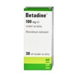 Betadine is a medicinal product in the form of a solution for skin disinfection and aseptic wound care.