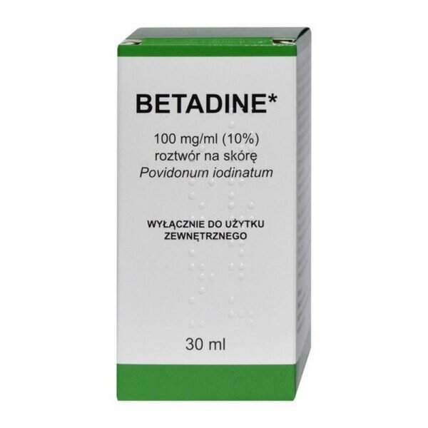 Betadine is a medicinal product in the form of a solution for skin disinfection and aseptic wound care.