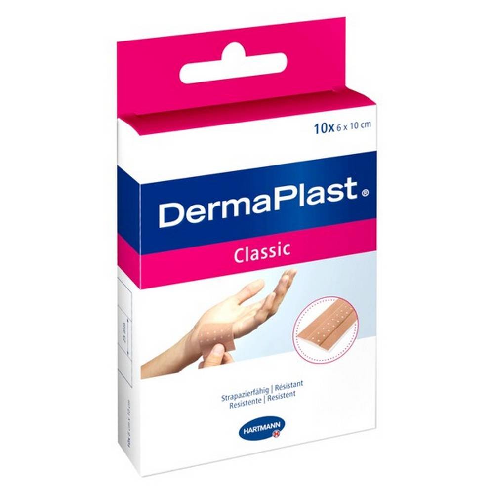 dermaplast classic patches 6 cm x 10 cm 10 pcs Dermaplast Classic, патчи. Медицинский компонент
