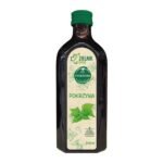 DOSE OF Nettle juice is a foodstuff containing 99.77% of nettle leaf juice obtained directly, not from concentrate. Additionally, it contains ecological acerola juice concentrate. Juice is a natural product, therefore the color, smell and taste of each batch may slightly differ 50 ml of juice.
