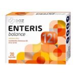 DOZ PRODUCT ENTERIS balance - a dietary supplement containing Lactobacillus rhamnosus GG ATCC 53103 bacteria. The product is intended for adults and children from 7 years of age. Do not exceed the recommended daily dose