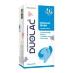 Duolac Baby - a dietary supplement containing 1 billion lactic acid bacteria from 3 selected strains and B vitamins. The product is intended for children over 1 year of age and adults.