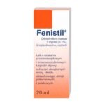 Fenistil is a medicinal product in the form of drops with an antiallergic effect. It is used in the symptomatic treatment of food and drug allergies, as well as in alleviating some symptoms of infectious diseases. Fenistil belongs to the group of antihistamines. It inhibits the action of histamine - a substance responsible for allergic reactions.