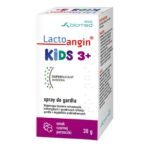 Lactoangin KIDS throat spray is a medical device with a blackcurrant flavor, intended for children over 3 years of age as an adjunct to infections of the throat and palatine tonsils.