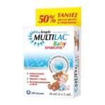MULTILAC Baby - a dietary supplement intended for use in newborns, infants and children. Multilac baby contains one of the best known and tested bacterial strains Lactobacillus rtiamnosus GG