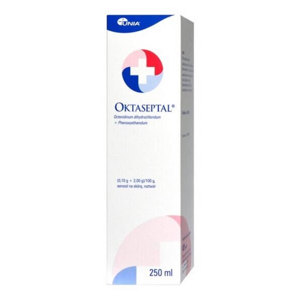 Oktaseptal is a medicinal product used to disinfect wounds and skin. Oktaseptal works on the wound and skin surface.Indications: Oktaseptal is intended for use on small wounds and before and after minor surgical procedures.