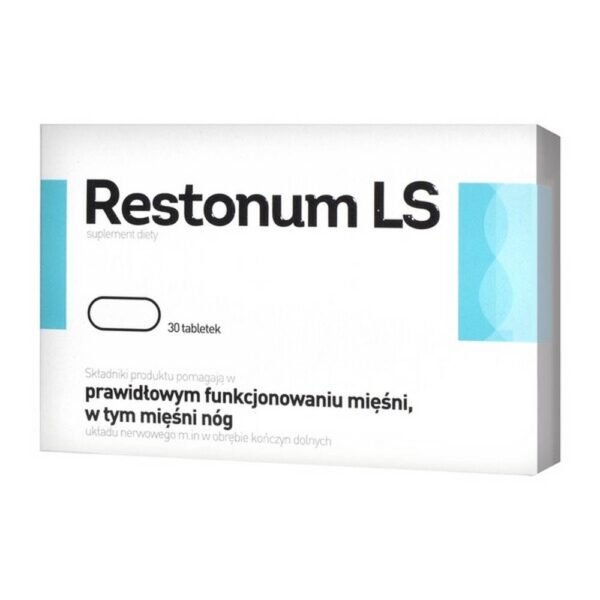 Restonum LS - a dietary supplement containing ingredients that help in the proper functioning of muscles, including the muscles of the legs. The product is intended for adults. Iron helps to maintain proper energy metabolism, supports the proper transport of oxygen, reduces the feeling of tiredness and fatigue