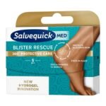 Medical device Salvequick Med Blister Rescue Toes are innovative, hydrogel patches providing 360o protection of finger blisters. The dressings do not stick to the blisters and are easy to remove.
