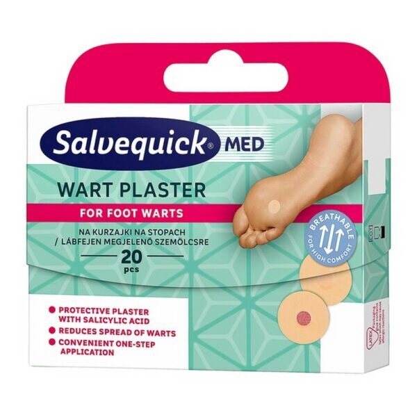 Salvequick Med Wart Plaster, warts on the feet