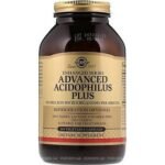 Solgar Advanced Acidophilus Plus is a premium quality probiotic supplement that contains bacteria strains. The supplement contains two strains of bacteria that have been extensively researched to support the intestinal environment.