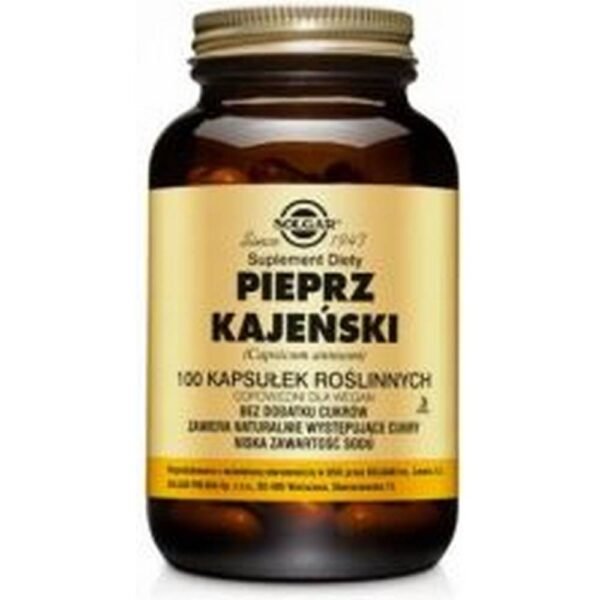 Solgar Pepper Kajeński - 100 Vegetable Capsules is a capsule preparation for weight loss