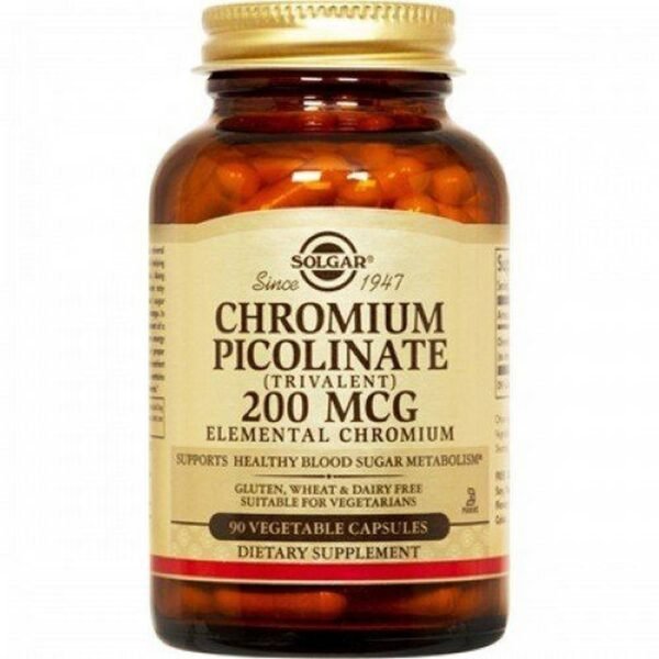 Solgar Chromium Picolinian - a drug that regulates metabolism and reduces appetite