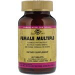 Solgar Female Multiple is a complex of vitamins and minerals tablets for women that aid digestion.