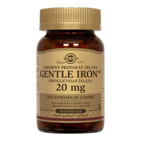 Gentle Iron - a dietary supplement intended for adults. Iron is one of the important components of hemoglobin, supports the immune system, replenishes iron deficiencies. Do not exceed the recommended daily dose.