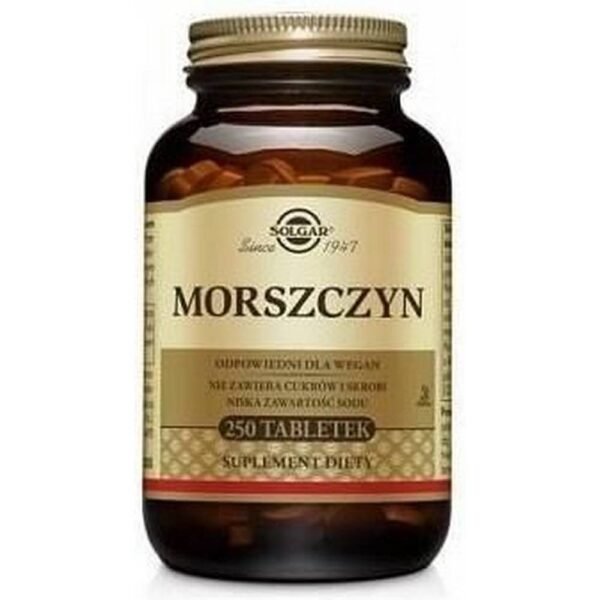 The food supplement in tablet form contains fucus, which is a rich source of iodine. Iodine contributes to the maintenance of correct energy metabolism and supports the normal functioning of the nervous system.
