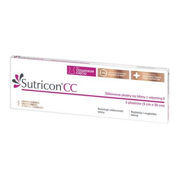 Sutricon® CC, caesarean section silicone plasters, 5 pcs.