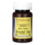Swanson Albion Iron Chelate Ferrochel is a dietary supplement containing a highly digestible iron compound. Do not exceed the recommended daily dose